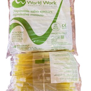 World Work Yellow Suction Tips 100pcs